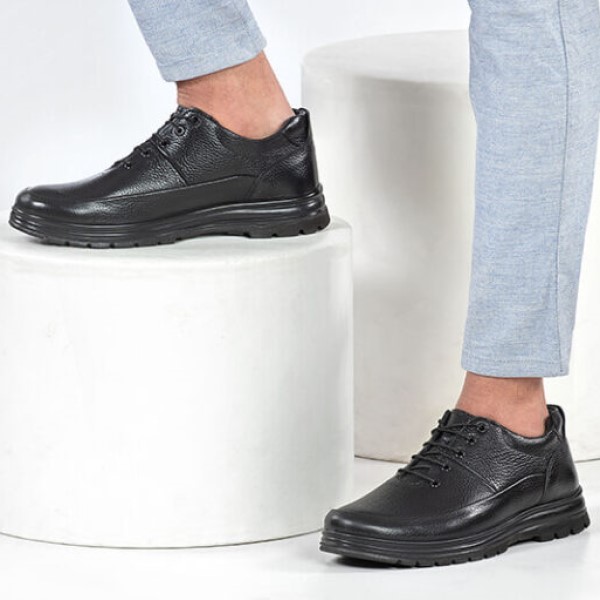 Men's natural leather shoes code 122 Hm